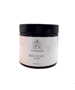 Red clay with berries