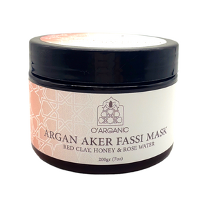 Argan Aker Fassi Mask with Red Clay, Honey and Rose Water